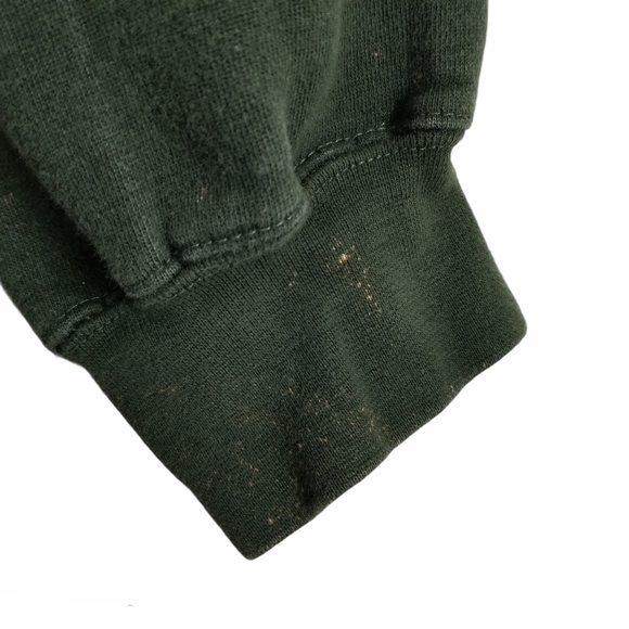 Cooperstown Baseball Crew Neck Sweatshirt Green Cross Weave XL Graphic Heavy - Picture 11 of 12